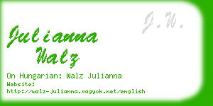 julianna walz business card